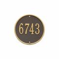 Whitehall Products 1-Line Wall Address Plaque Metal | 9 H x 9 W x 0.5 D in | Wayfair 1033OG