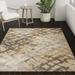 Addison Barkley Distressed Grey Crosshatch 1'8" x 2'6" Accent Rug