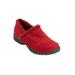 Wide Width Women's The Dandie Clog by Comfortview in Red (Size 7 1/2 W)