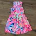 Lilly Pulitzer Dresses | Lily Pulitzer Fit & Flare Dress Playa Hermosa | Color: Blue/Pink | Size: 0
