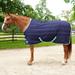 SmartPak Classic Stable Blanket - 75 - Medium (220g) - Navy w/ Mint Trim - Smartpak