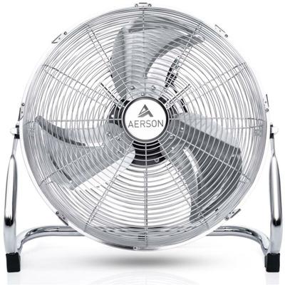 Aerson - Bodenventilator 40cm Chrom Windmaschine 75W Tischventilator Ventilator Standventilator Image