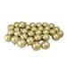 32ct Champagne Gold Shatterproof Shiny Ornaments 3.25 inches 80mm