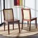 SAFAVIEH Benicio Coastal Rattan Dining Chair (Set of 2) - 18.9" W x 22.3" L x 33.9" H