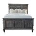 Serra Weathered Burnished Brown Panel Bed
