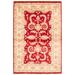 ECARPETGALLERY Hand-knotted Chobi Finest Dark Red Wool Rug - 4'0 x 6'0