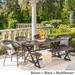 Kensington Outdoor 6-piece Rectangle Aluminum Wicker Dining Set by Christopher Knight Home