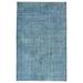 ECARPETGALLERY Hand-knotted Color Transition Baby Blue Wool Rug - 5'5 x 8'6
