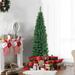 Gymax 5' Christmas Tree PVC Artificial Holiday Decor Slim Pencil Tree - See Details