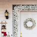 Glitzhome 9'L Pre-Lit Christmas Garland with Warm White LED Light