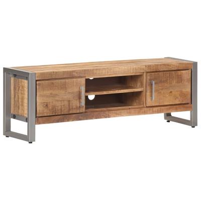 vidaXL TV Stand 47.2"x11.8"x15.7" Rough Mango Wood - 47.2" x 11.8" x 15.7"