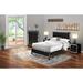 East West Furniture King Size Bed Set Includes Wood Queen Bed Frame, Chest Drawer, and Night Stands