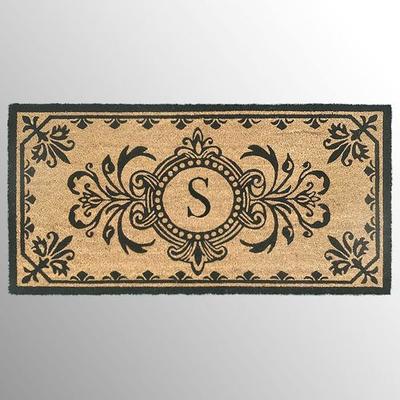 Dwell Vine Monogram Mat Black, G, Black