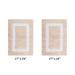 Hotel Collections Bath Mat Rug 2 Piece Set (17" X 24" | 17" X 24") by Better Trends in Sand White