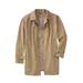 Men's Big & Tall Water-Resistant Trench Coat by KingSize in Khaki (Size 4XL)