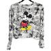 Disney Tops | 44 Disney Classic Mickey Mouse Tie Dye Cropped Tee | Color: Gray/White | Size: S