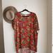 Lularoe Tops | Lularoe Womens Print Tunic Top | Color: Red | Size: S