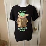 Disney Shirts | Disney Star Wars Baby Yoda/The Child Tee | Color: Black | Size: S