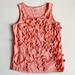 J. Crew Tops | J. Crew Ruthie Ruffle Shell Sleeveless Blouse Sz 2 | Color: Pink | Size: 2