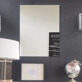 Brenda 23 1/2" x 39 1/2" Rectangular Etched Wall Mirror