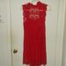 Free People Dresses | Intimately Free People Lace Dress Red Size Medium | Color: Red | Size: M