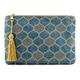 Otto Angelino Damen Otto97 Clutch, Blauer Tropfen, Einheitsgröße EU