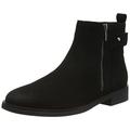 Clarks Damen Memi Lo Chelsea-Stiefel, Schwarzer Nubuk, 38 EU