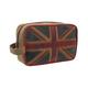 Mala Leather Union Jack Collection Leather Wash Bag 5142_29 Brown