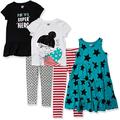 Spotted Zebra Dress, Tunics, Leggings Mix-and-Match Outfit, 5-Piece Super Girl Set, 6-7 Years