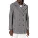 Amazon Essentials Plush Peacoat Wool Blend Coat, Grey Heather, S