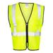 Kishigo 1537-1538 Double-Pocket Zippered Economy Class 2 Vest in Lime size 4XL | Polyester