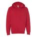Independent Trading Co. SS4500 Midweight Hooded Sweatshirt in Red size 2XL | 80/20 Cotton/Polyester