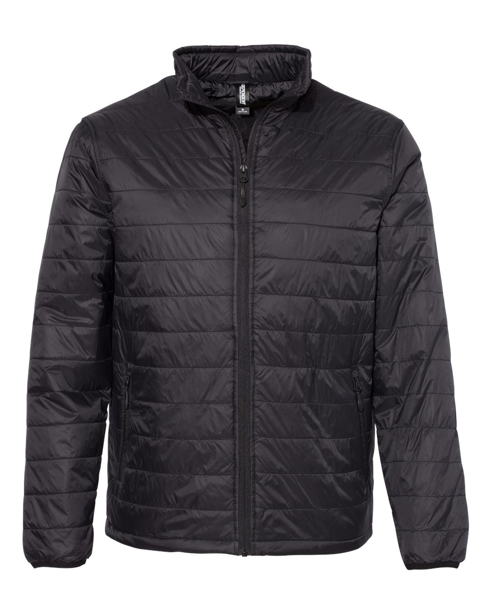 Independent Trading Co. EXP100PFZ Puffer Jacket in Black size Medium | Nylon