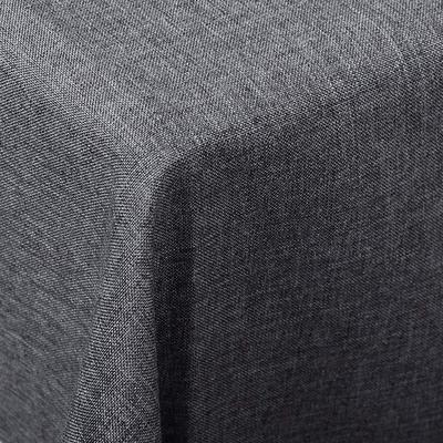 Tischdecke Tischtuch waschbar grau grau eckig 130x300cm TD3045gr - grau - Woltu