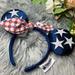 Disney Accessories | Disney Minnie Ears Stars Red Blue American Girl | Color: Blue/Red | Size: One Size