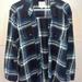 American Eagle Outfitters Tops | American Eagle Plaid Button Down Shirt | Color: Blue/Green | Size: Xl