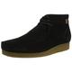 Clarks Shacre Wallabee Boot, mens Chukka, Black (Black Suede), 8.5 UK (42.5 EU)