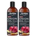 Glamorous Hub Aromine Pure & Natural Red Onion Hair Oil For Hair Growth & Hair Fall Control, Combo Set 120Ml(Each 60Ml)