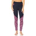 Peopletree Women's Yoga Abstract Leggings Sports Tights, Multicolour (Pink Multi PLX), (Size:10)