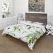 Designart 'Green & Black Olives With Olive Branches & Leaves' Lake House Duvet Cover Comforter Set