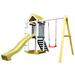 ALEKO Outdoor Backyard Versatile Wooden Swing Playset