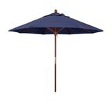 California Umbrella 9-ft. Round Marenti Wood-framed Olefin Market Umbrella (No Base)