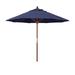 California Umbrella 9-ft. Round Marenti Wood-framed Olefin Market Umbrella (No Base)