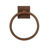 7" Hammered Copper Towel Ring in Oil Rubbed Bronze (TR7DB)