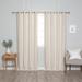 Aurora Home Linen-Look Grommet Blackout Curtains