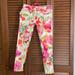 Kate Spade Jeans | Kate Spade Broome Street Colorful Capri Jeans | Color: Pink/Yellow | Size: 24