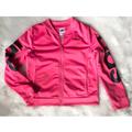 Adidas Jackets & Coats | Girls Adidas Track Jacket | Color: Black/Pink | Size: Lg