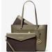 Michael Kors Bags | Michael Kors 3-In-1 Large Pebbled Leather Tote Bag | Color: Brown/Green | Size: Os