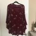 Free People Dresses | Free People Mid Sleeve Floral Dress | Color: Pink/Red | Size: 4