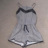 American Eagle Outfitters Dresses | American Eagle Black And White Romper | Color: Black/White | Size: Xs